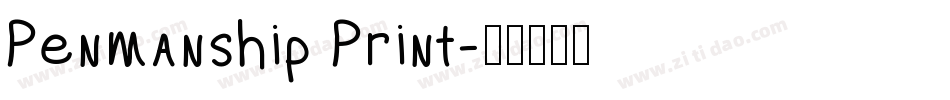 Penmanship Print字体转换